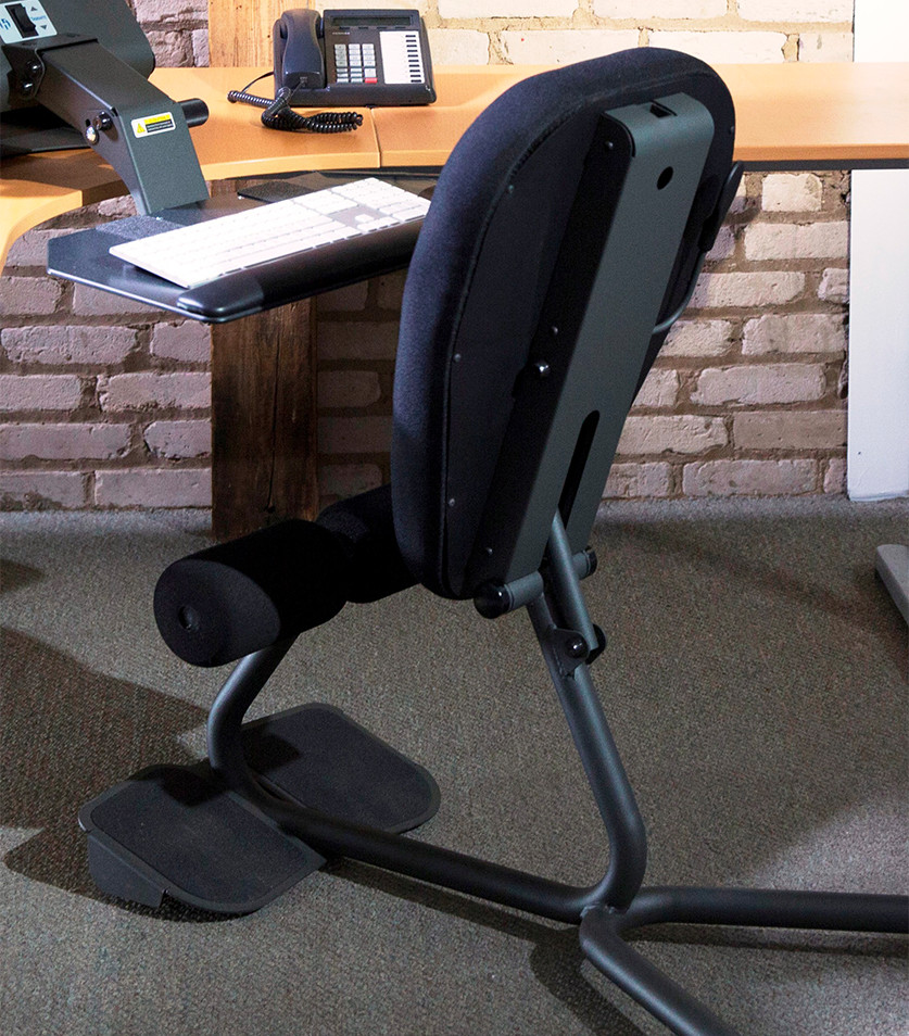 Upmost Office HealthPostures 5100 Black Stance Angle Sit-Stand Ergonomic  Chair