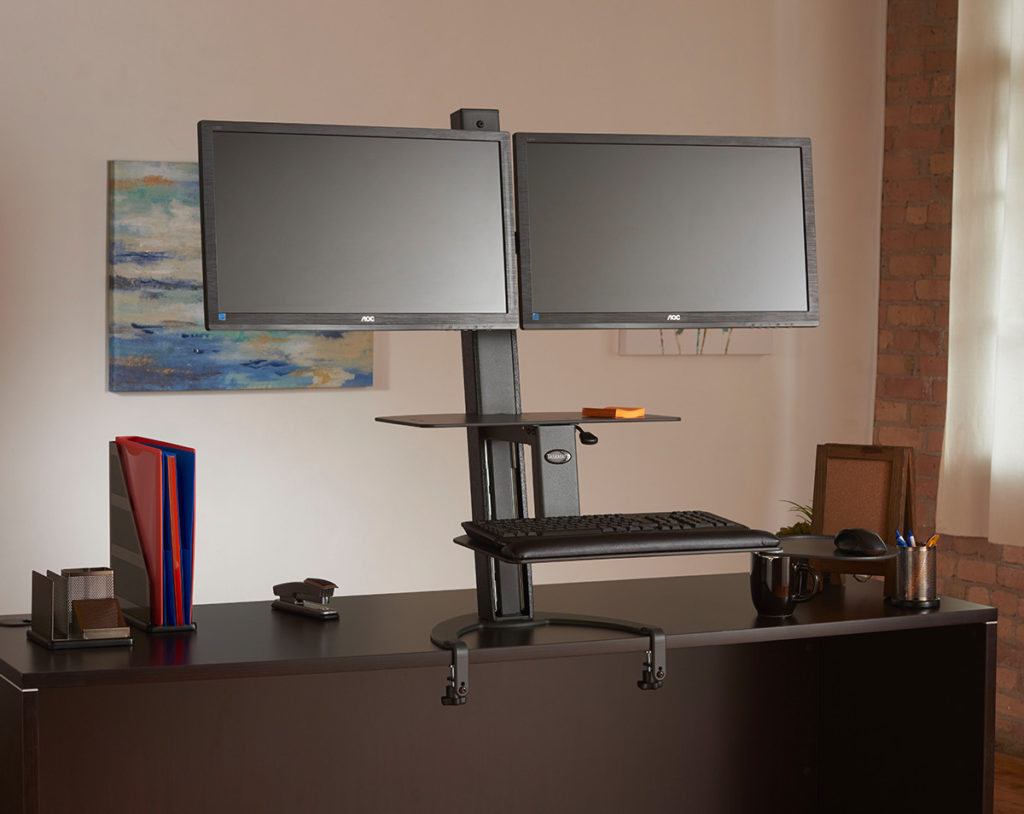 Dual Monitor Standing Desk Dual Monitor Adjustable Standing Desk