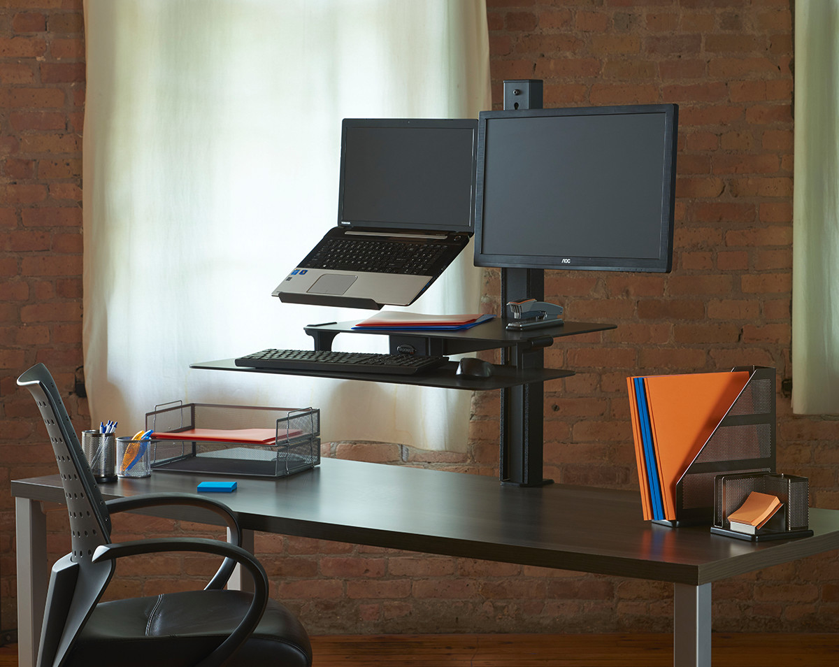 Adjustable Height Workstation Standing Laptop Desk