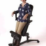 The sit/stand chair, called the Stance, is our most popular ergonomic office solution for government agencies, Stance Angle Chair