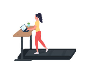 standing desk vs treadmill desk - HealthPostures