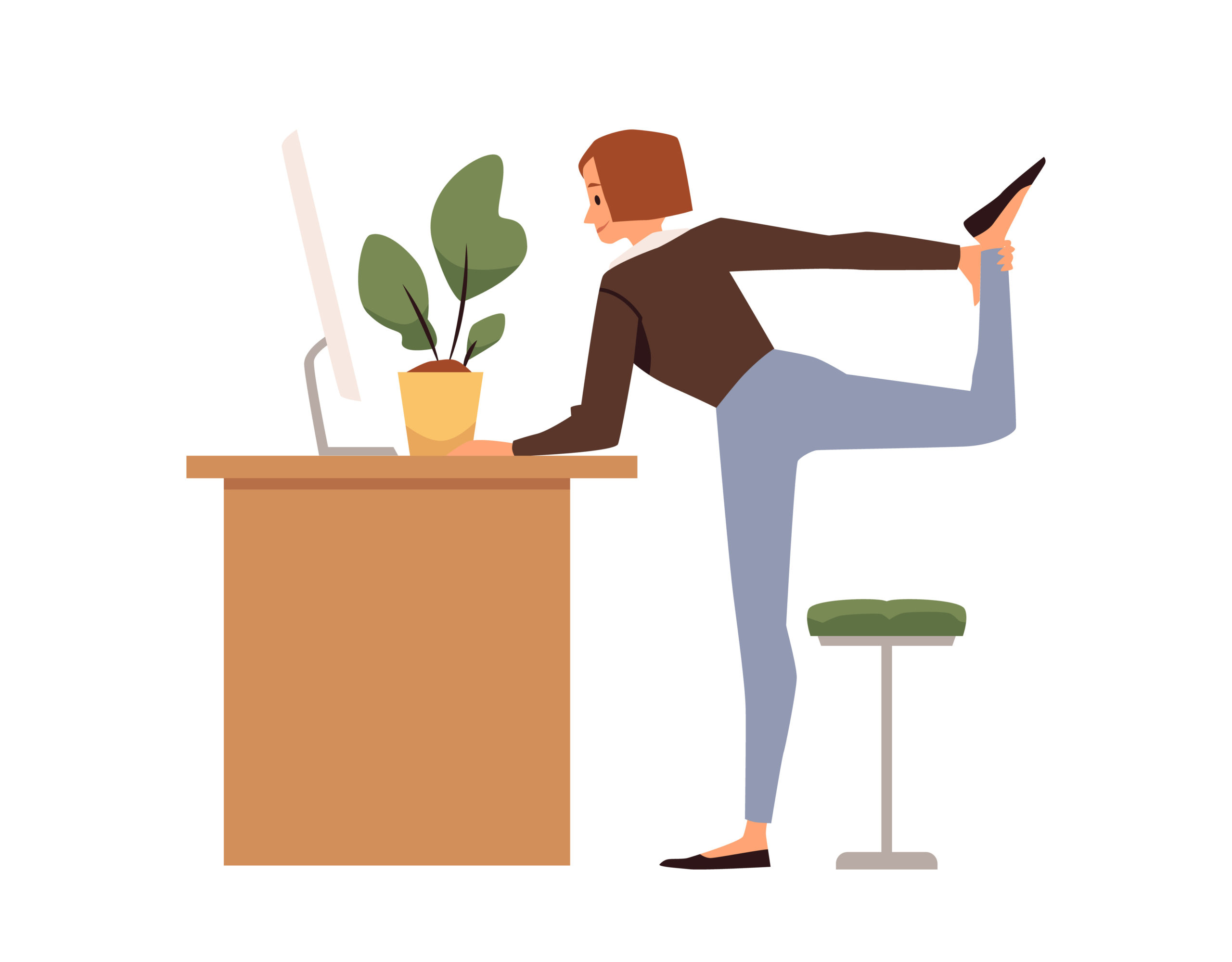 Easy Stretches to Do at Your Height Adjustable Desk